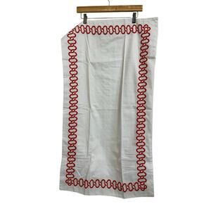 Serena & Lily white orange king pillow case set of 2